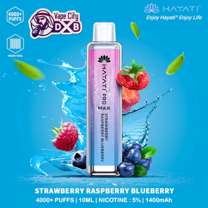 Hayati Pro Max 4000 Puffs Disposable Vape Dubai UAE – Fruity Flavor Vape