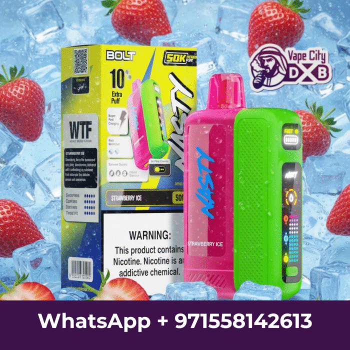 NASTY BOLT 50K Puffs – Strawberry Watermelon Vape Dubai